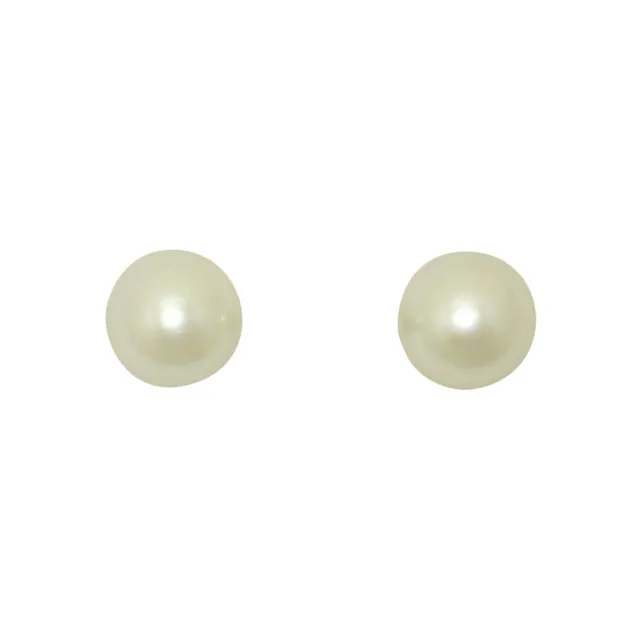 Anne Klein Fair Lady 12MM Glass Pearl Stud Earrings
