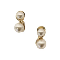 Anne Klein Faux Pearl Studs
